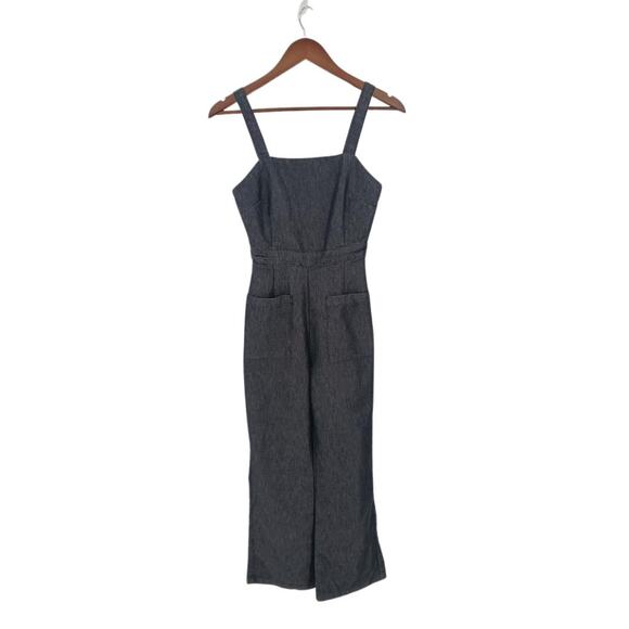 Cotton On Black Denim Jumpsuit Jean Overall Sz 2 - Picture 3 of 9
